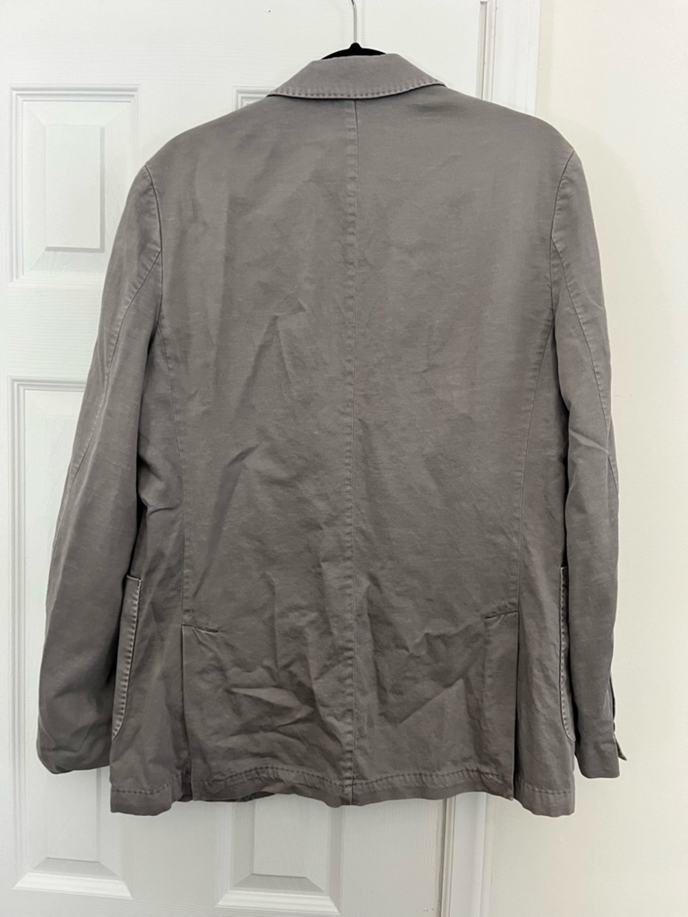 Faherty Light Gray Men's Blazer with Slate Lining - Picture 5 of 6